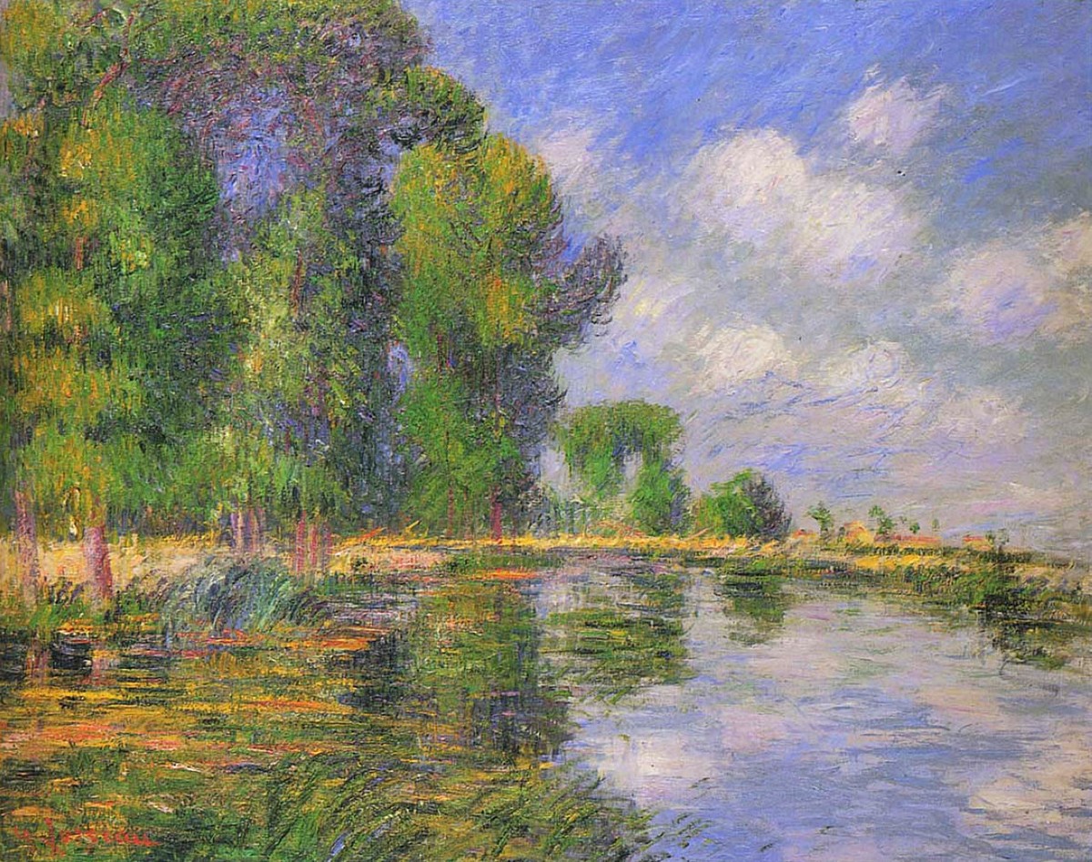 By the River in Autumn by Gustave Loiseau