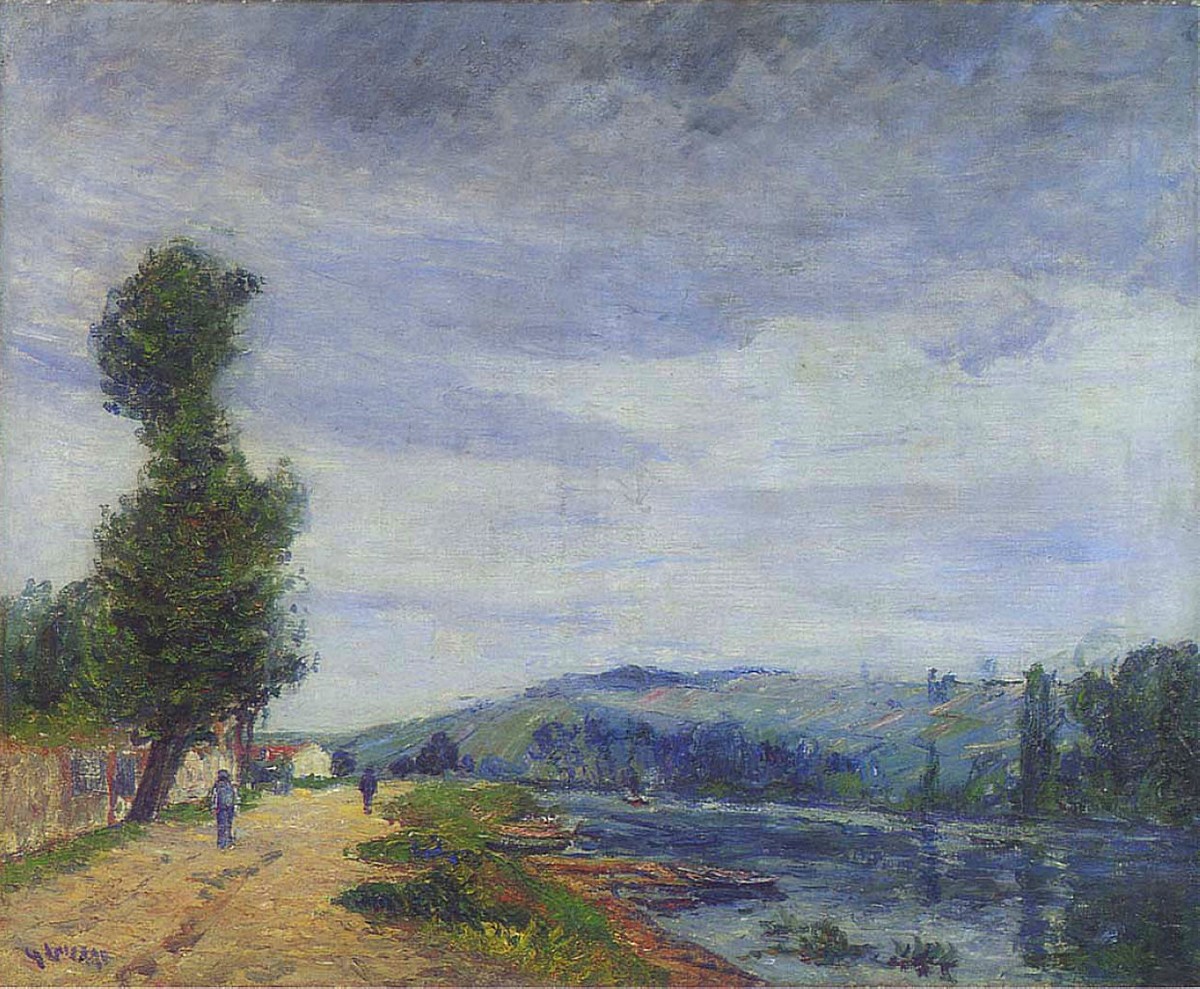 By the Seine Stormy Weather by Gustave Loiseau