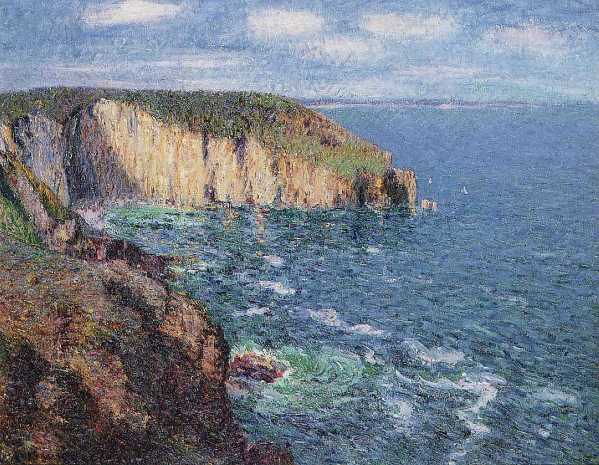 Cliffs at Cape Frehel by Gustave Loiseau