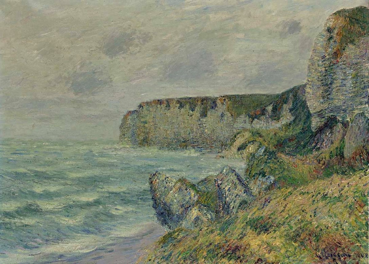 Cliffs at Saint Jouin by Gustave Loiseau