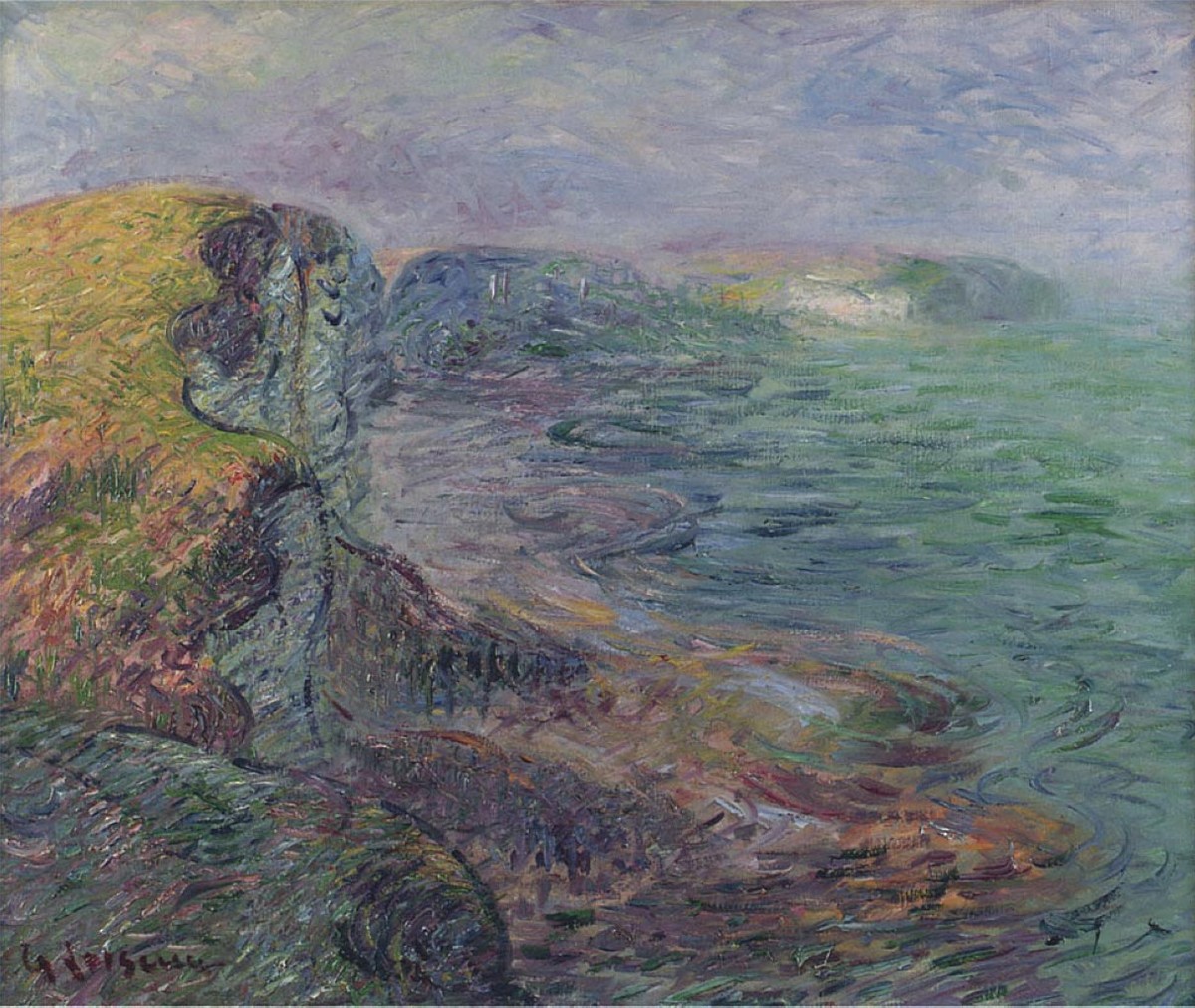 Cliffs at Yport by Gustave Loiseau