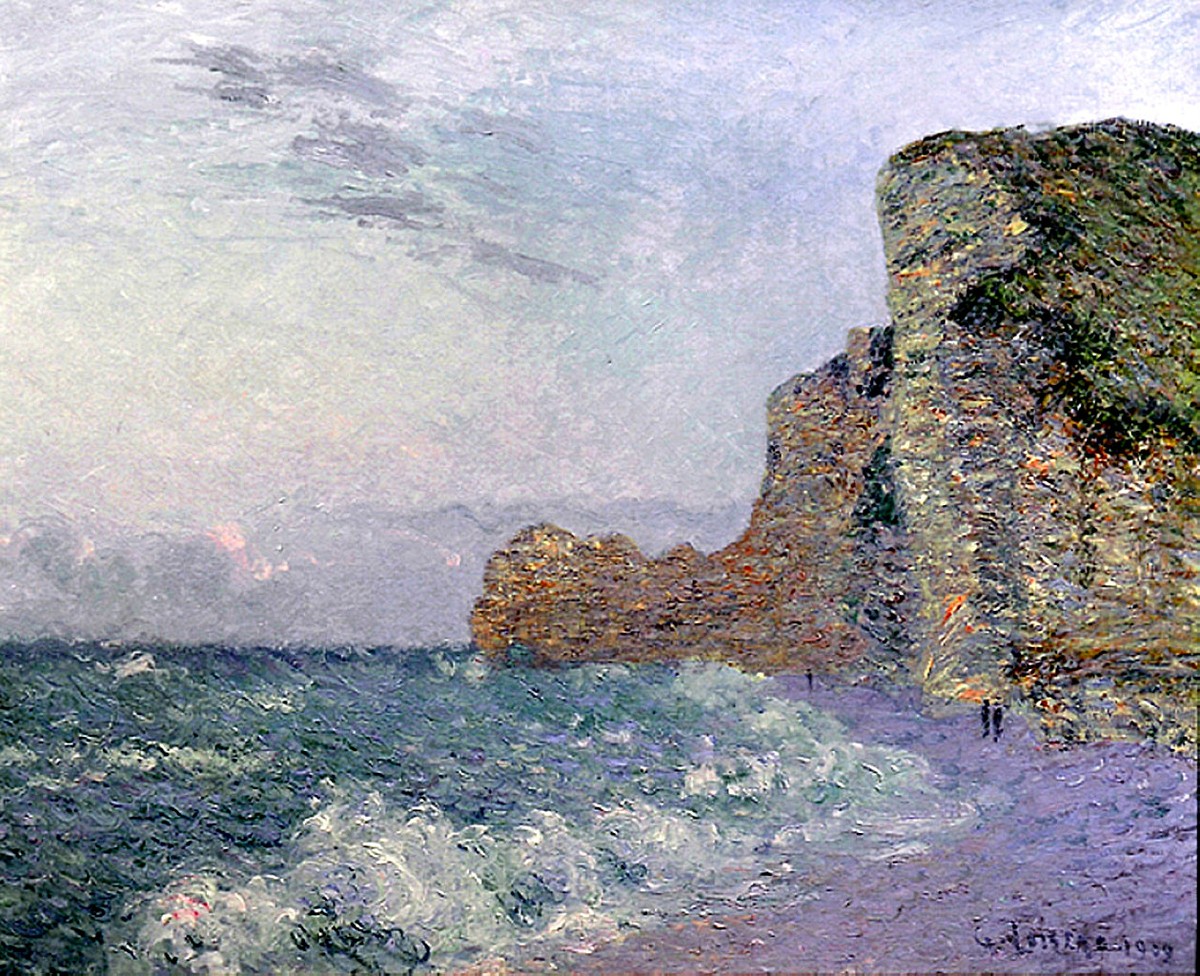 Cliffs in Normandy Evening by Gustave Loiseau