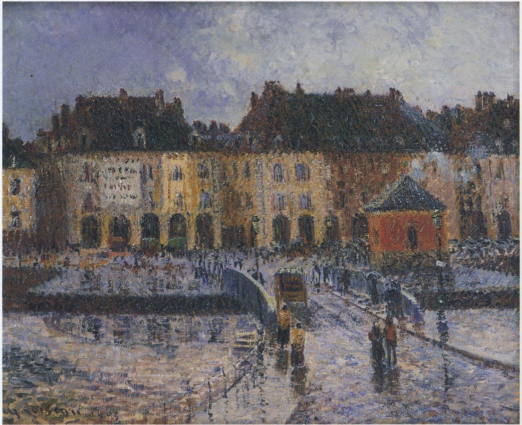 Fish Market at the Port of Dieppe by Gustave Loiseau