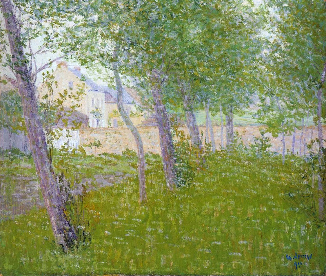 Garden by the House by Gustave Loiseau