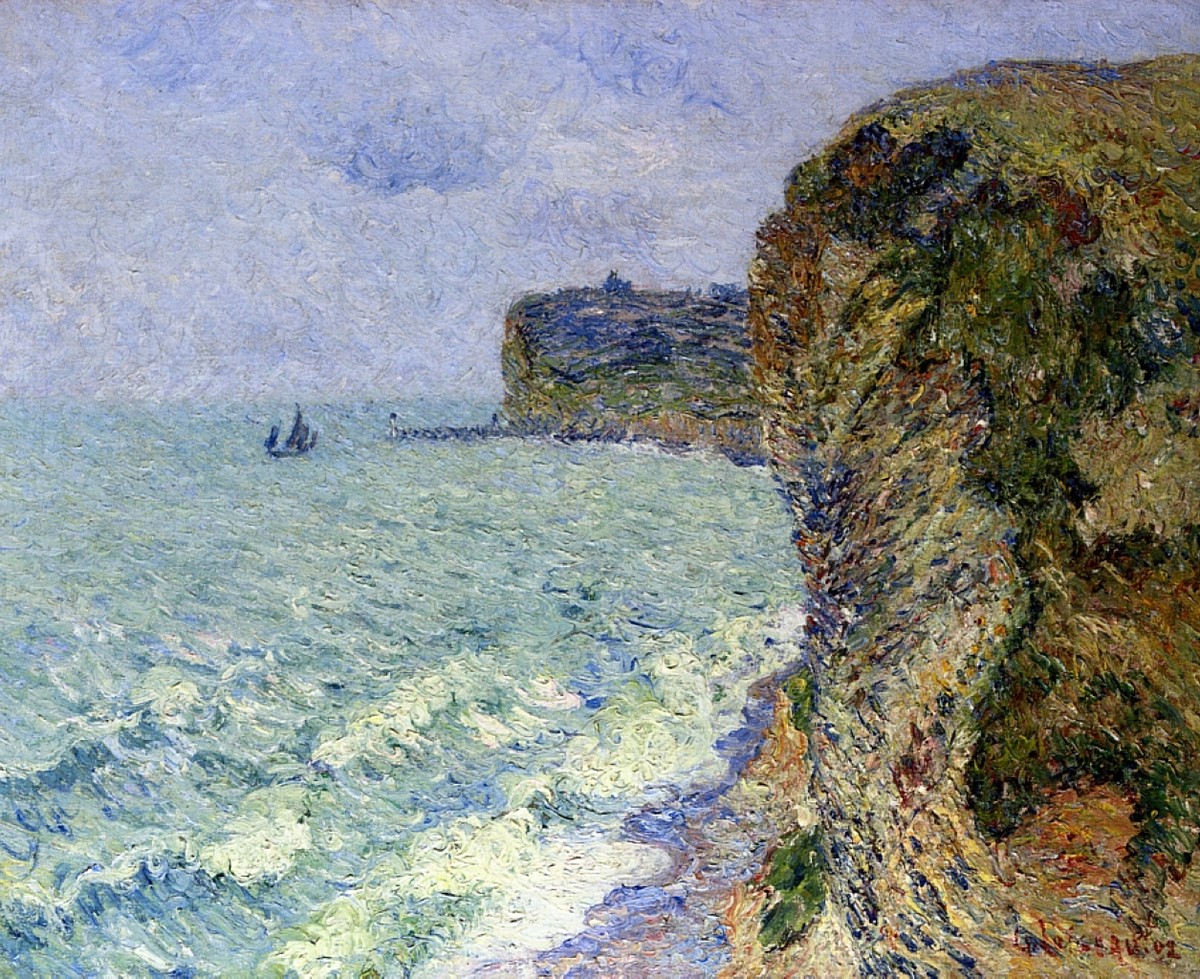 Grainville Cliff near Fecamp by Gustave Loiseau