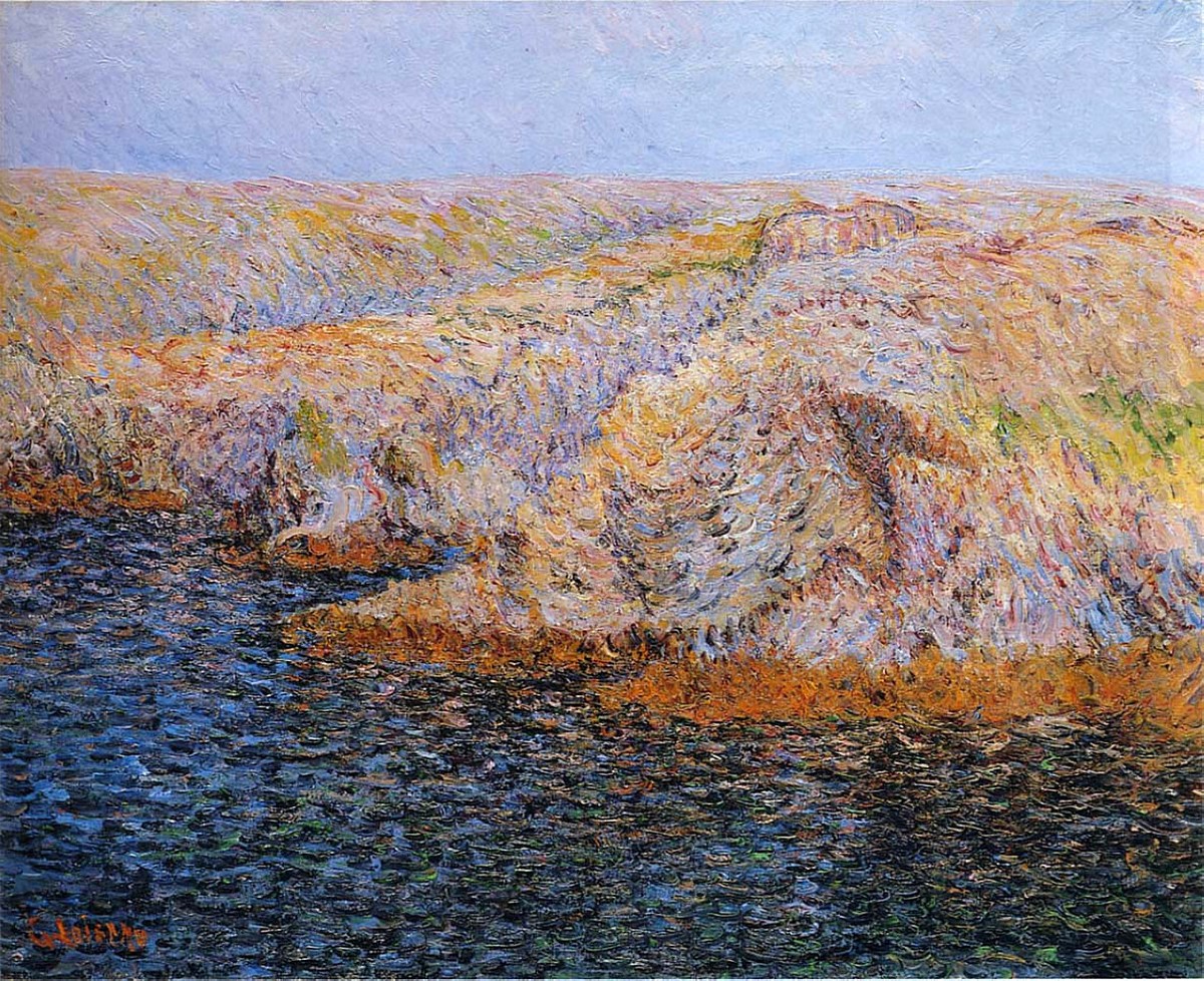 Ice on the Oise river by Gustave Loiseau