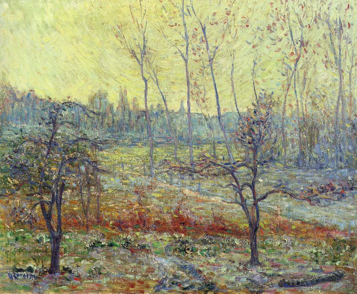 Landscape in Winter with Fog by Gustave Loiseau