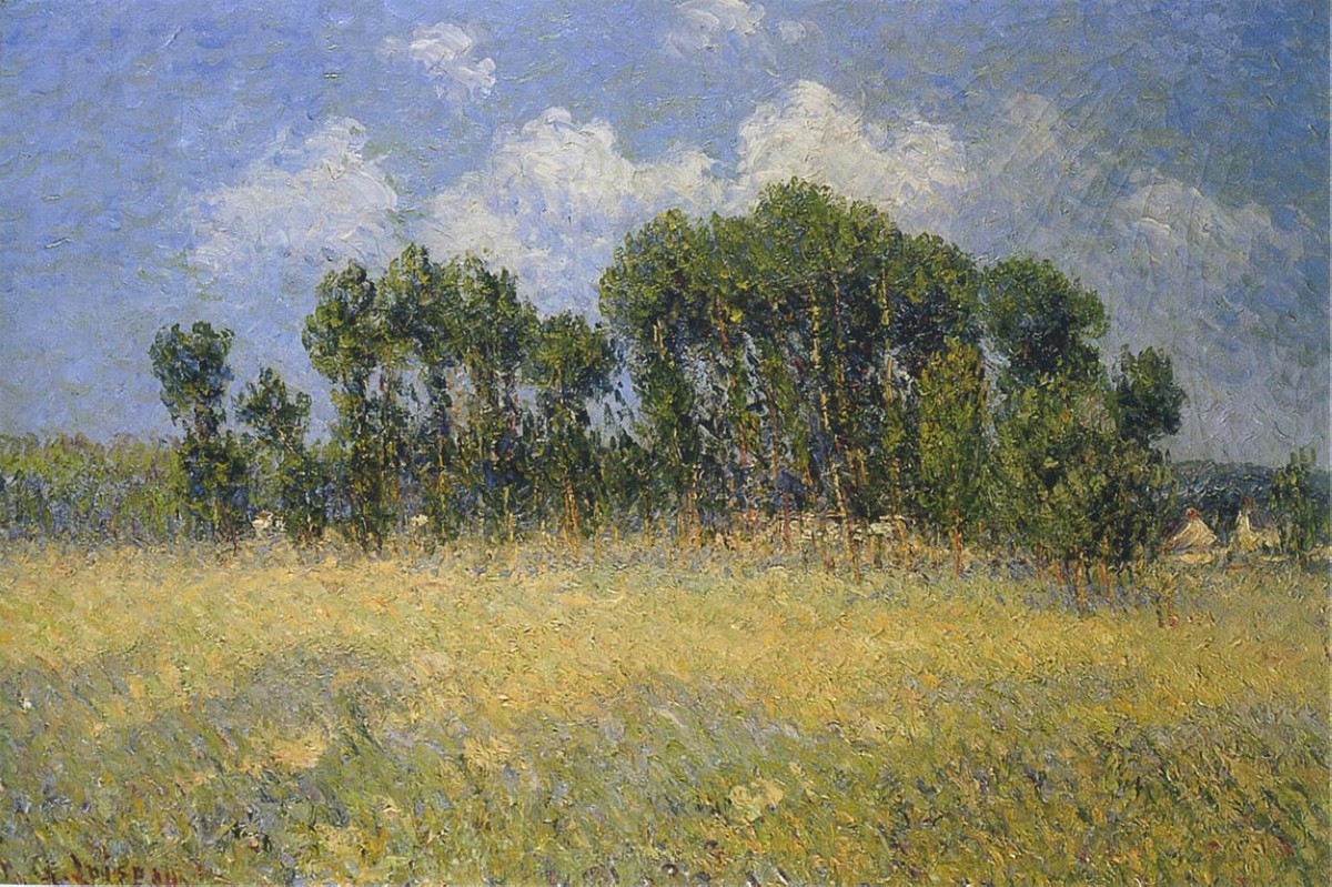 Landscape with Poplars by Gustave Loiseau