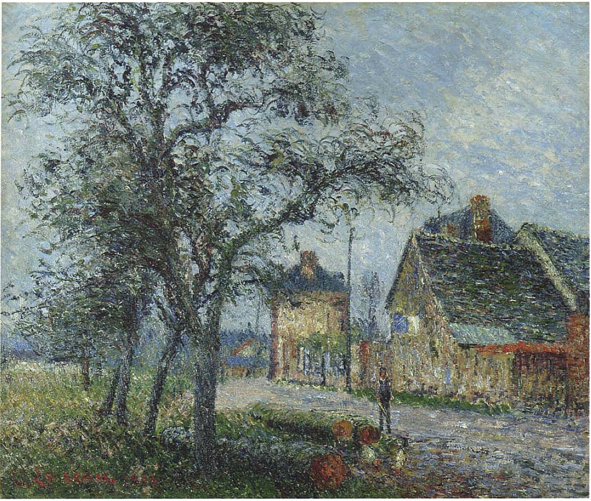 Louvier Road in Winter by Gustave Loiseau