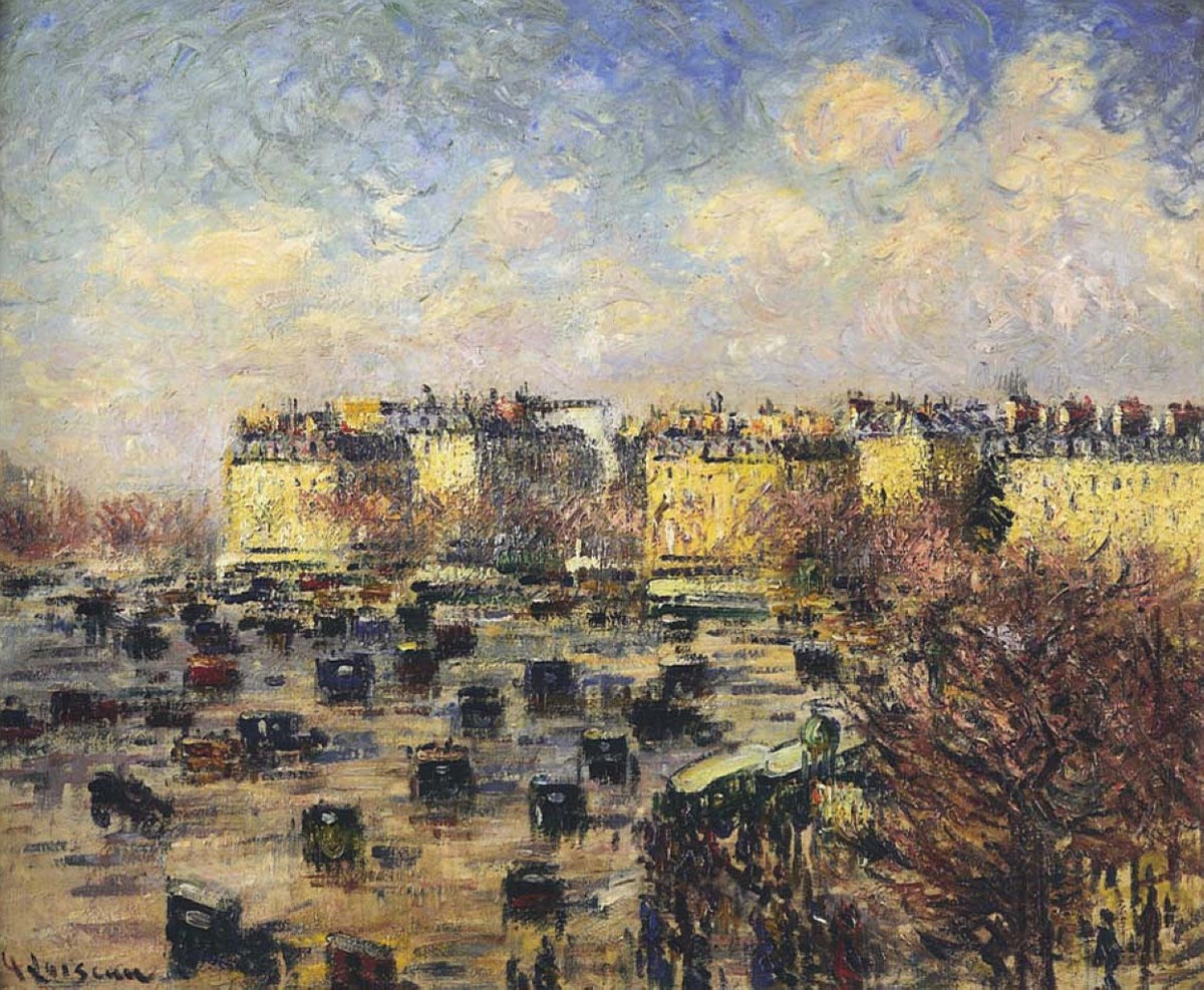 Paris Wagram Avenue by Gustave Loiseau