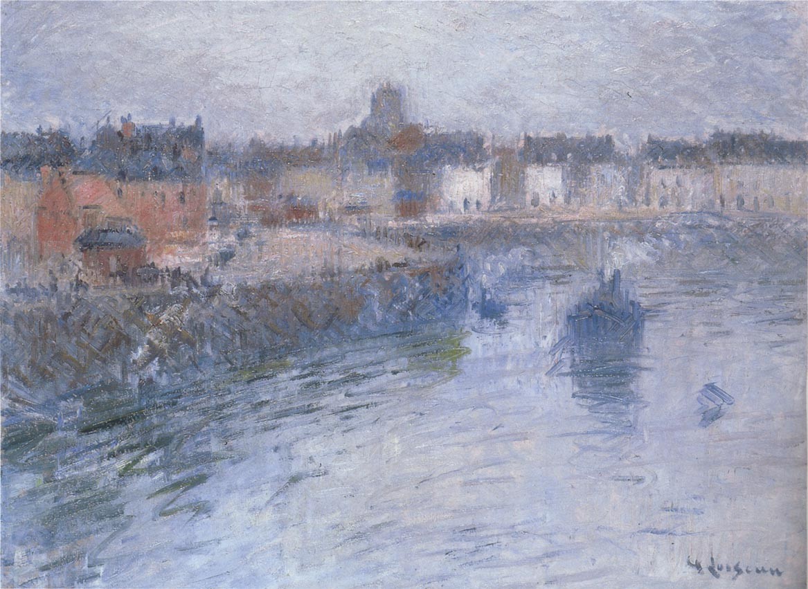 Port of Dieppe by Gustave Loiseau