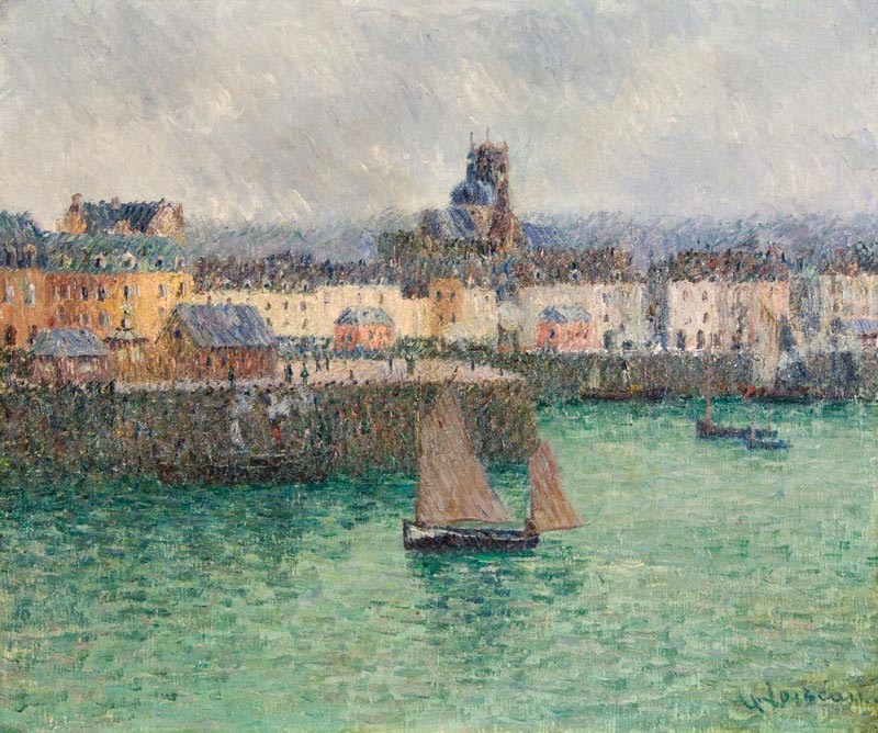 Port of Dieppe by Gustave Loiseau