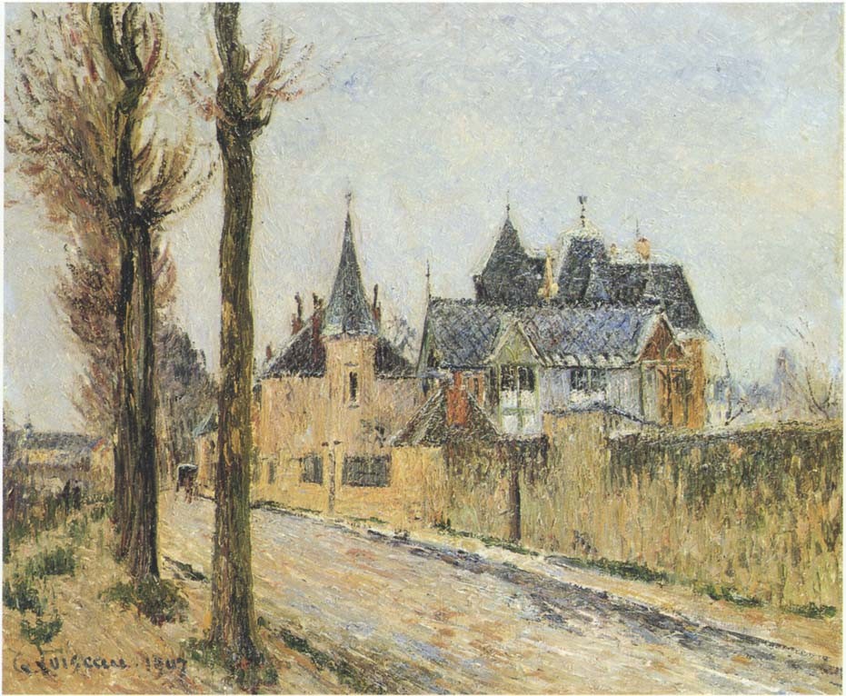 Pothius Quay in Pontoise by Gustave Loiseau