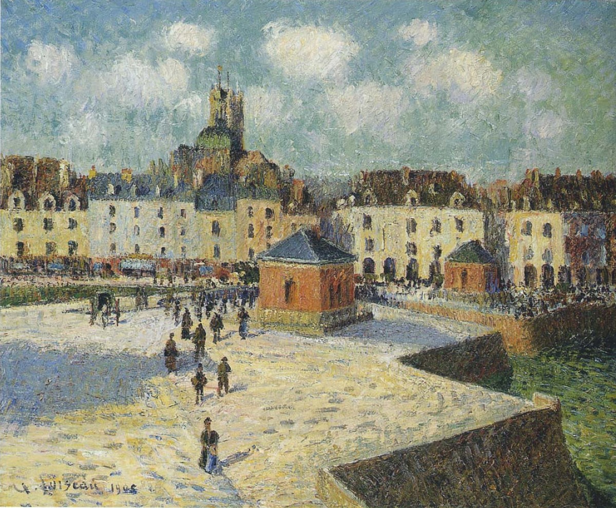 Quay at Dieppe by Gustave Loiseau