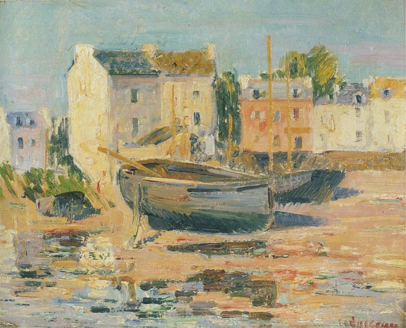 Ships at Port by Gustave Loiseau