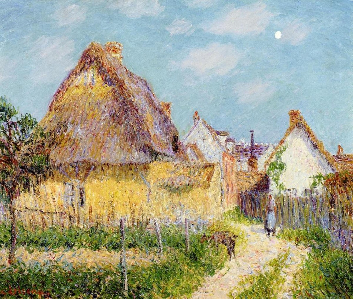 Thatched Cottage by Gustave Loiseau