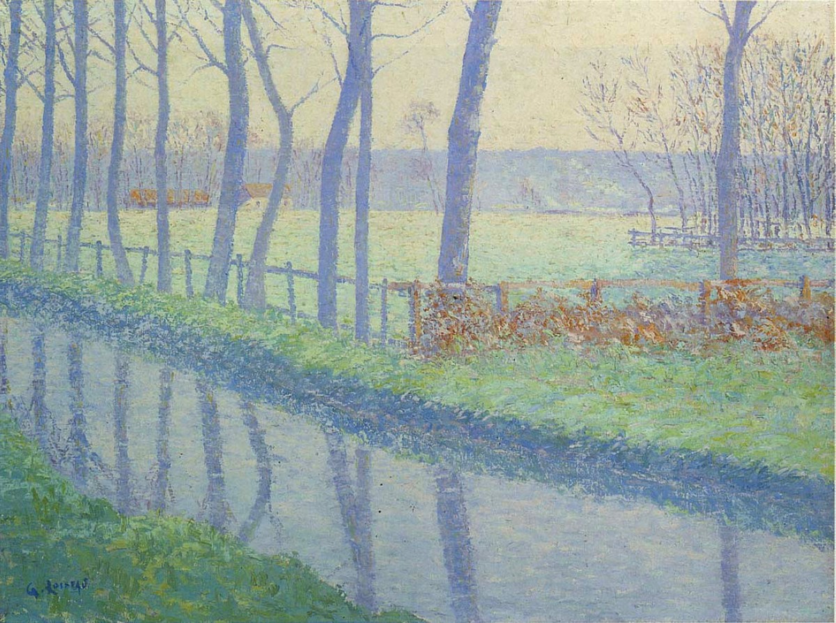 Trees by the River by Gustave Loiseau