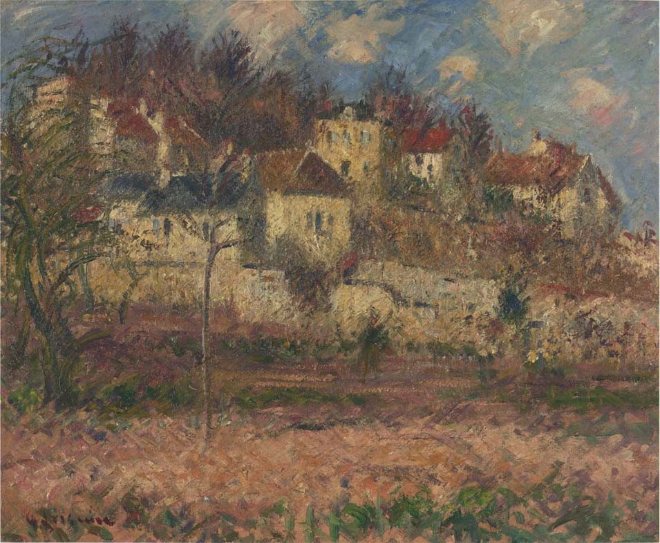Village on the hill by Gustave Loiseau