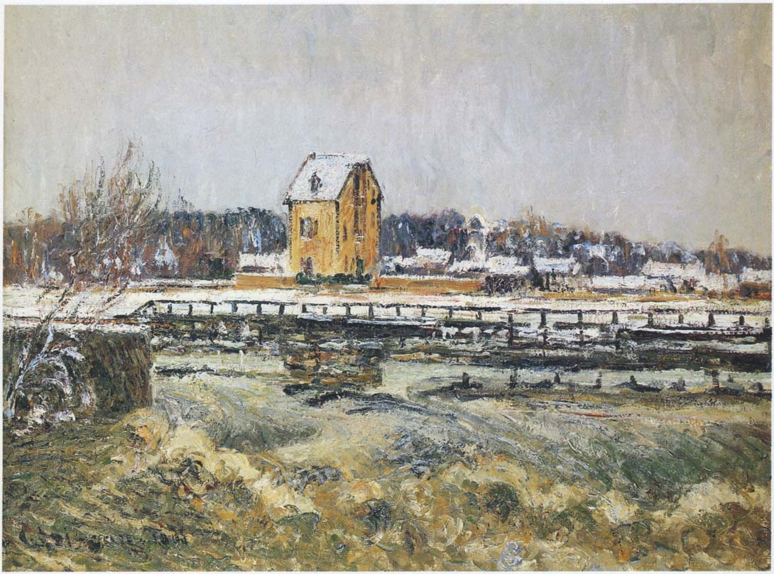 Waterfall at Saint Martin Pontoise by Gustave Loiseau