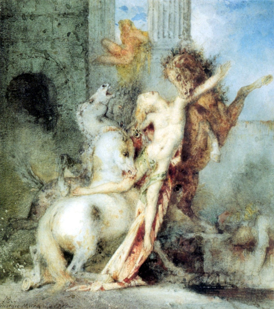 Diomedes Devoured by his Horses by Gustave Moreau