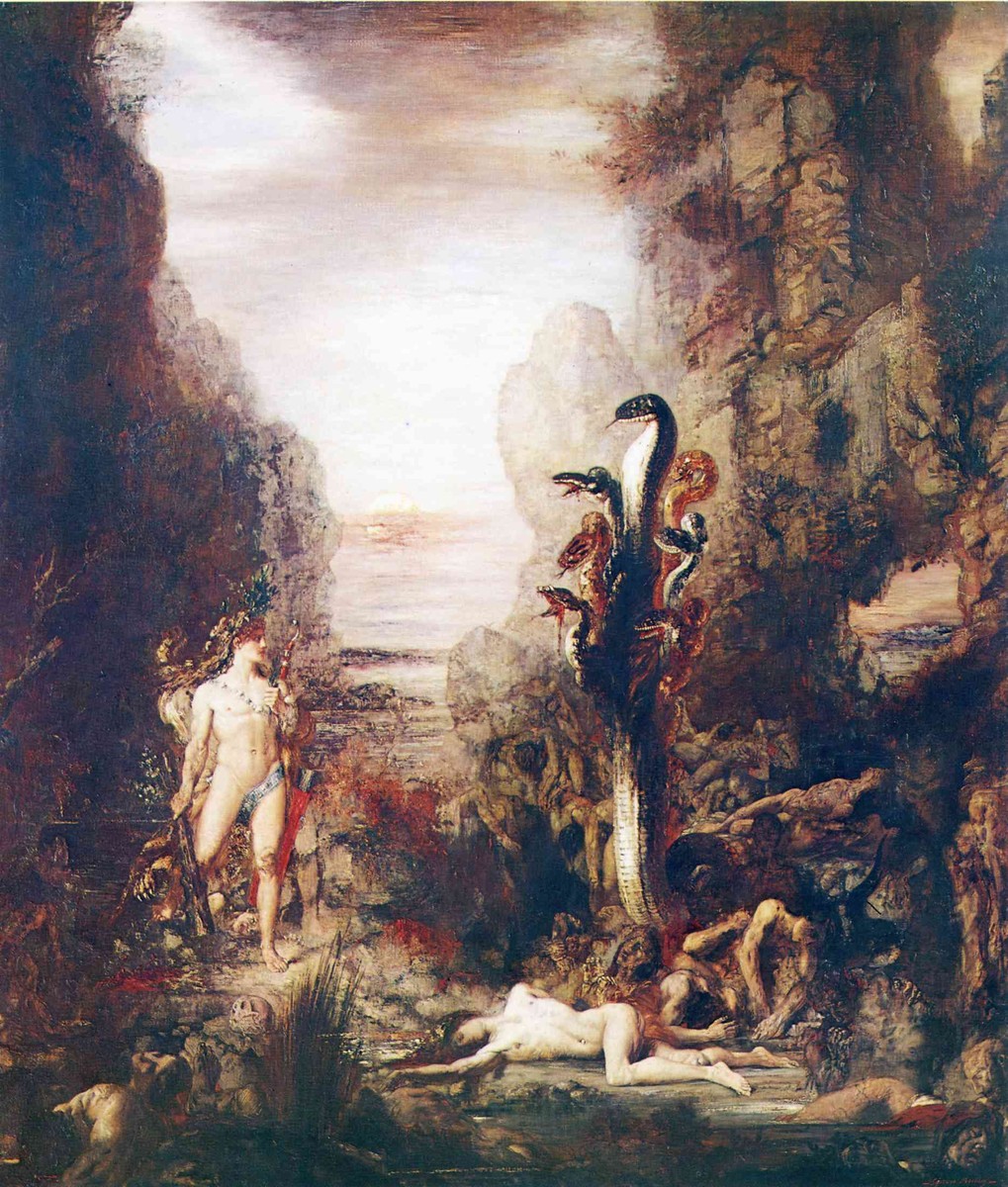 Hercules and the Hydra Lernaean by Gustave Moreau
