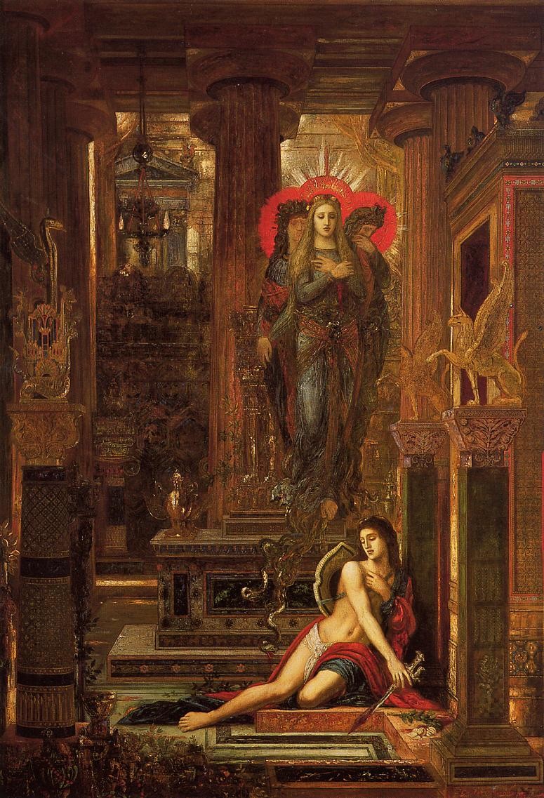 Orestes and the Erinyes by Gustave Moreau