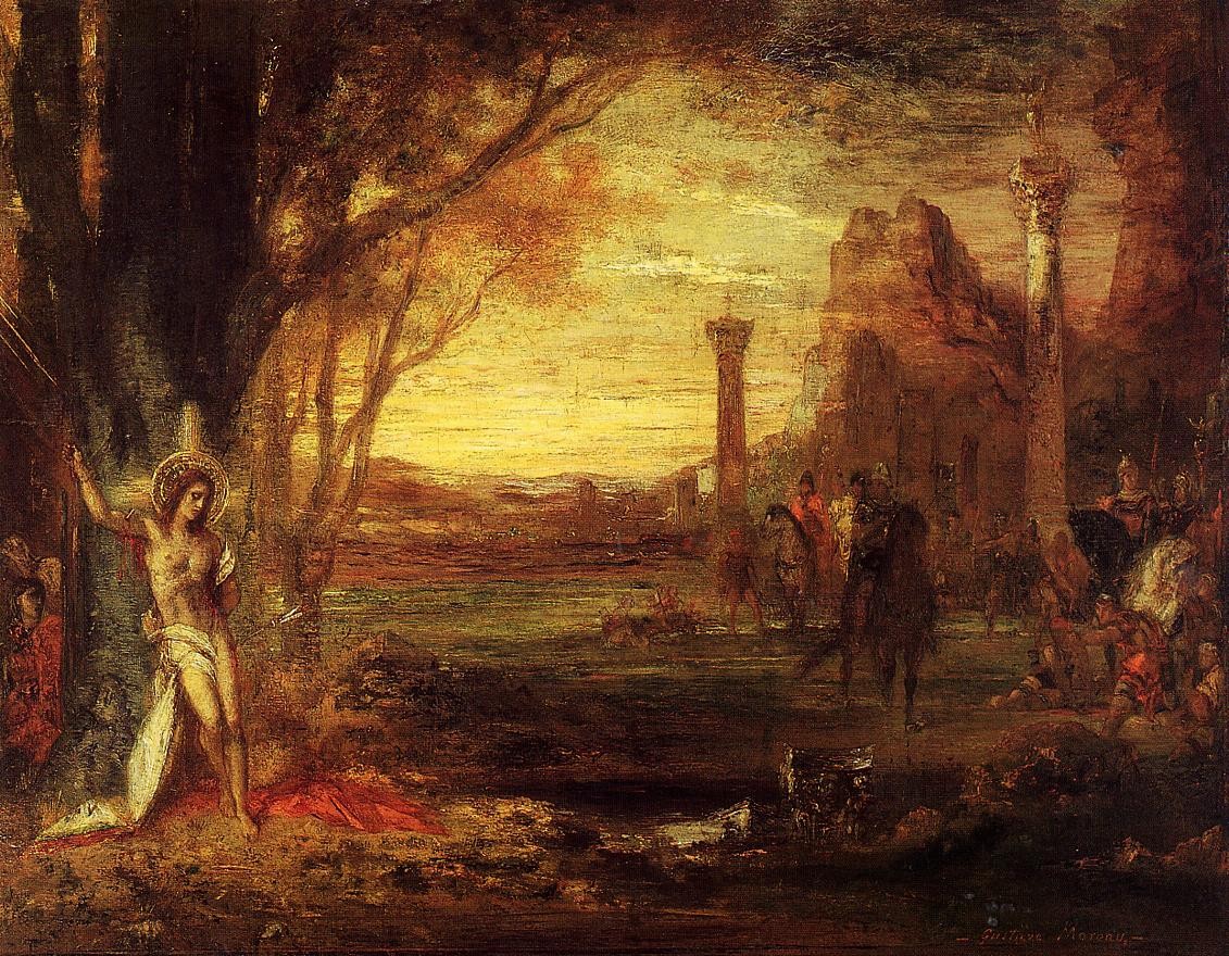 Saint Sebastian and His Executioners by Gustave Moreau