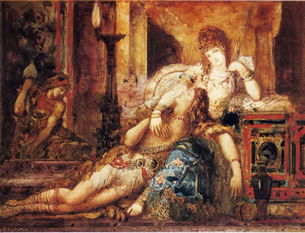 Samson and Delilah by Gustave Moreau
