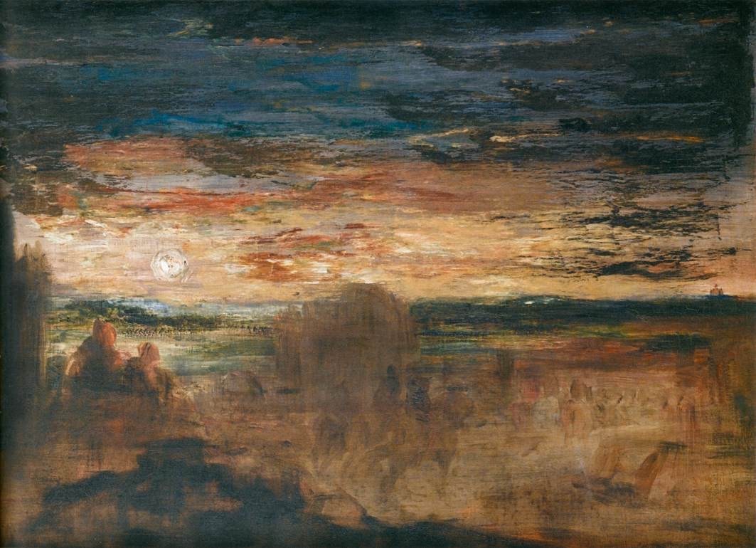 Shepherds Viewing Passing Soldiers by Gustave Moreau