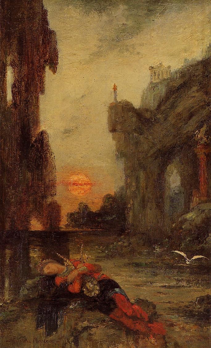 The Death of Sappho by Gustave Moreau