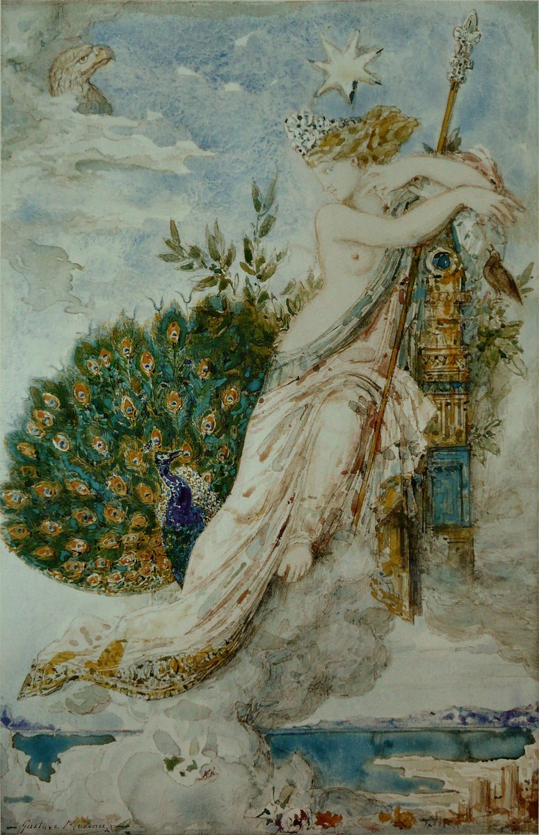 The Peacock complaining to Juno by Gustave Moreau