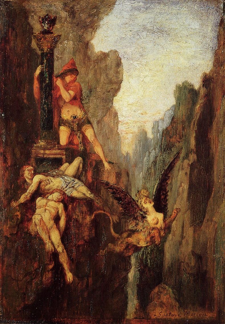 The Sphinx Defeated by Gustave Moreau
