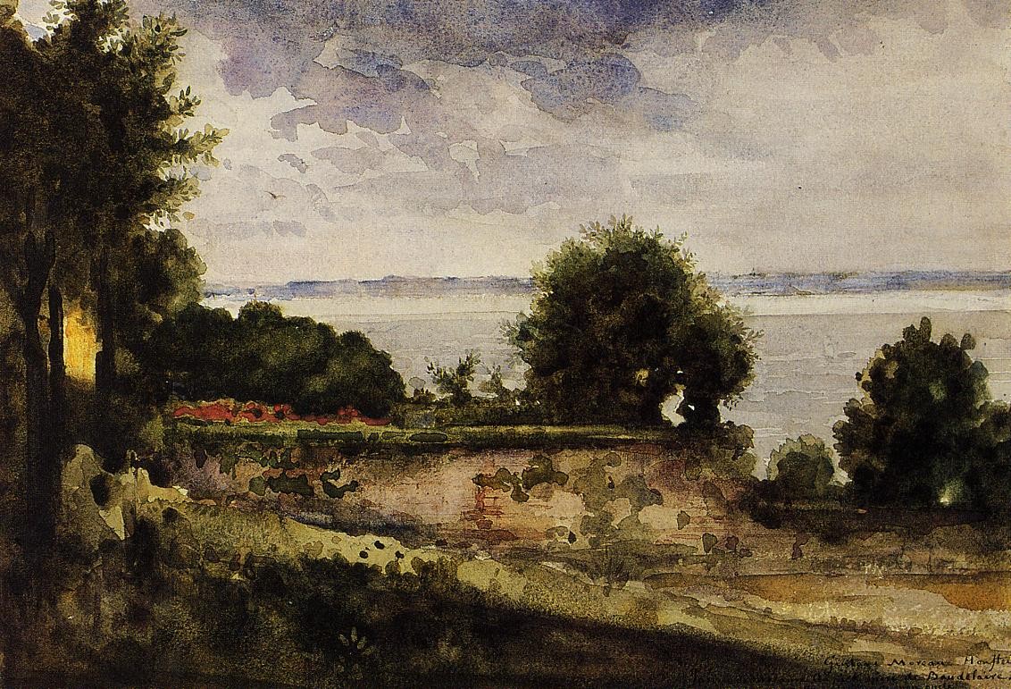 View of the Garden of Madame Aupick, Mother of Baudelaire by Gustave Moreau