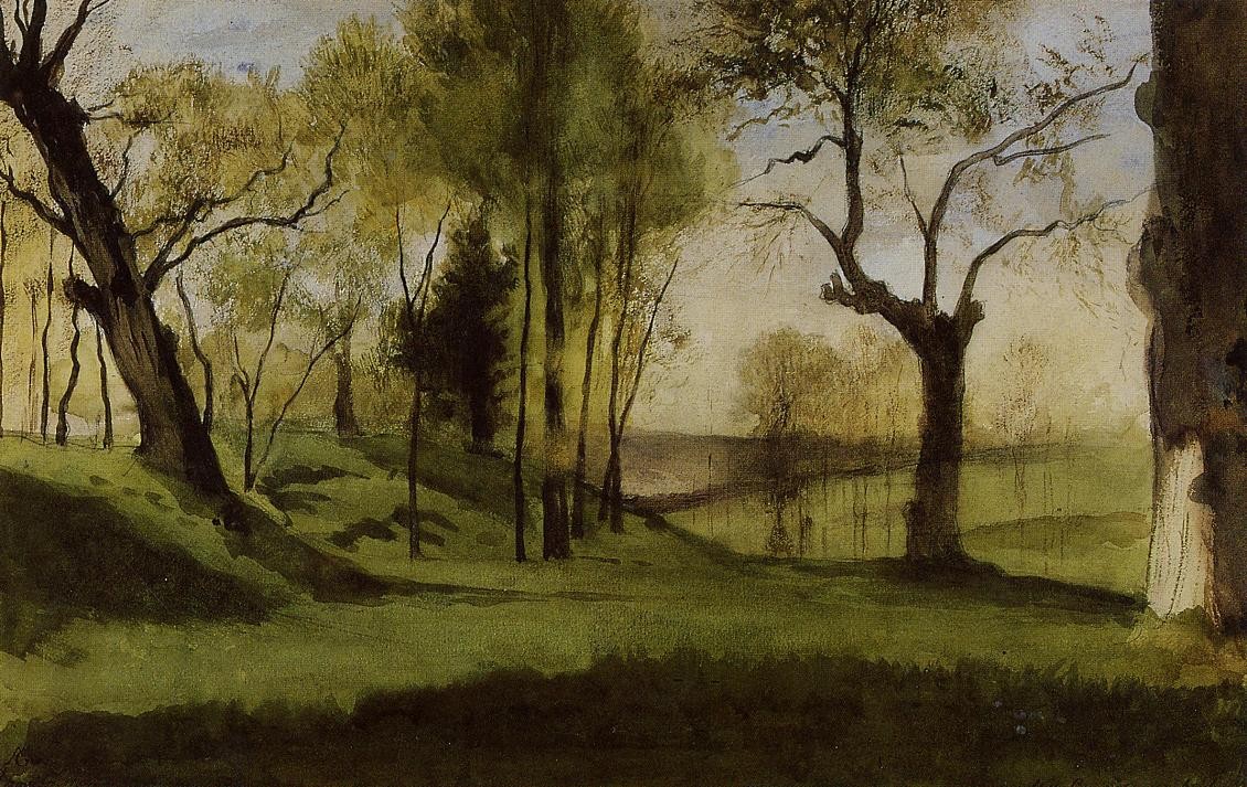 View of the Villa Borthese by Gustave Moreau