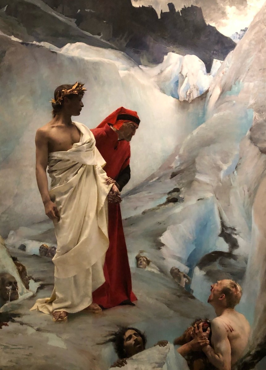 Dante and Virgil in the Underworld by Gustave-Claude-Etienne Courtois