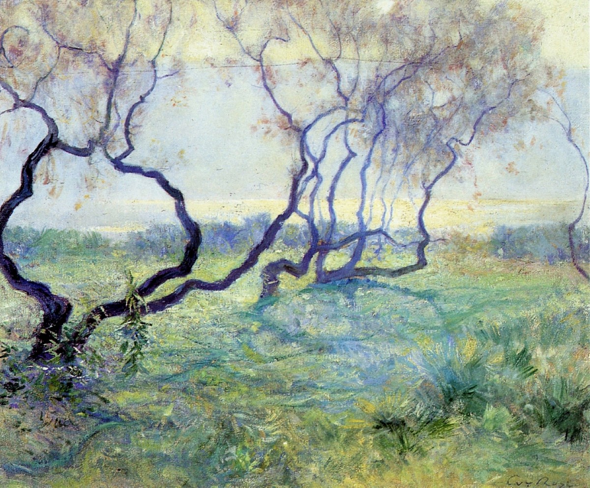 Tamarisk Trees in Early Sunlight by Guy Rose