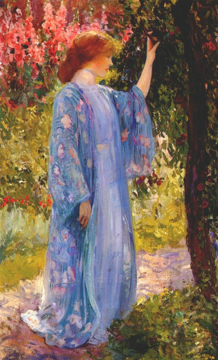 The Blue Kimono by Guy Rose