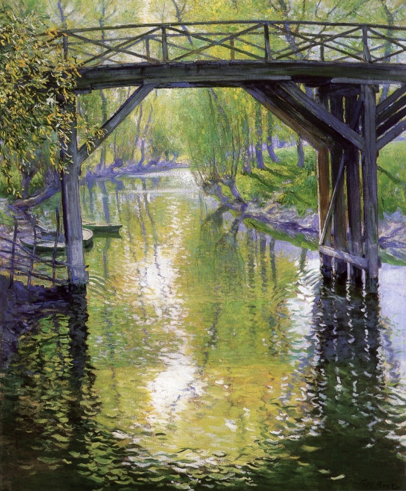 The Old Bridge, France by Guy Rose