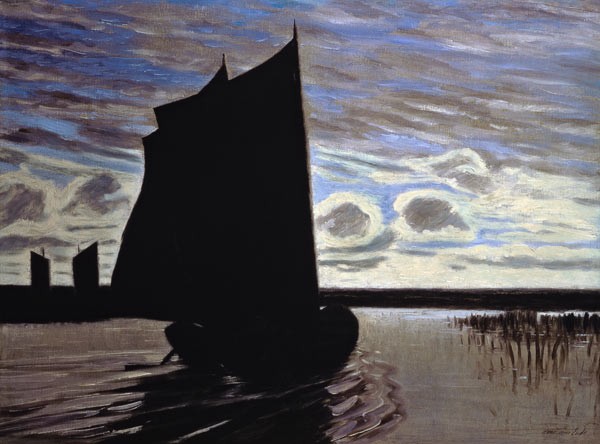 Barque on the River Hamme by Hans am Ende