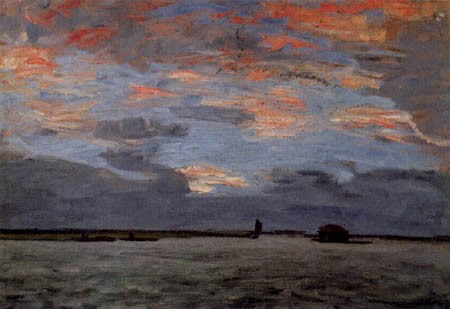 Torfkähne auf der Hamme by Hans am Ende