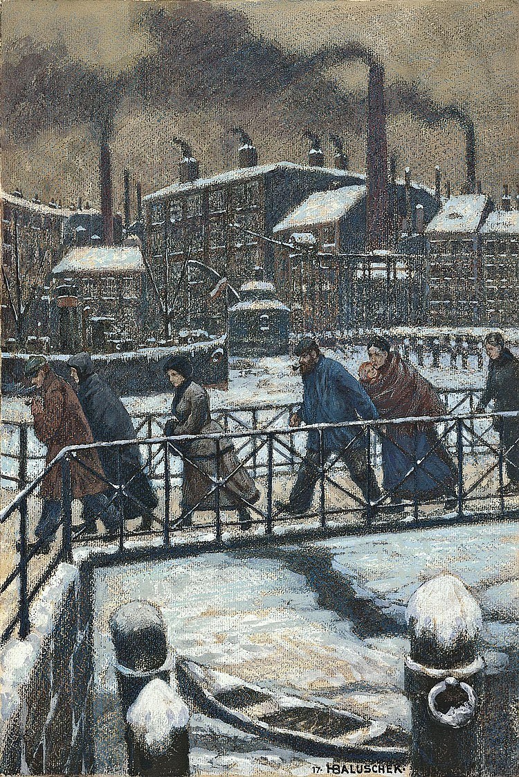 Cold by Hans Baluschek