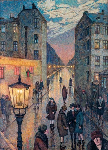 Corner of the Big City by Hans Baluschek