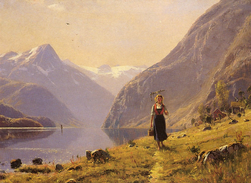 By the Fjord by Hans Dahl