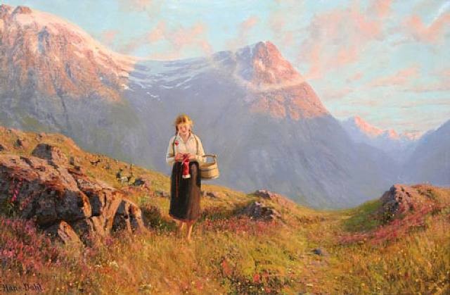 On the Mountaintop by Hans Dahl