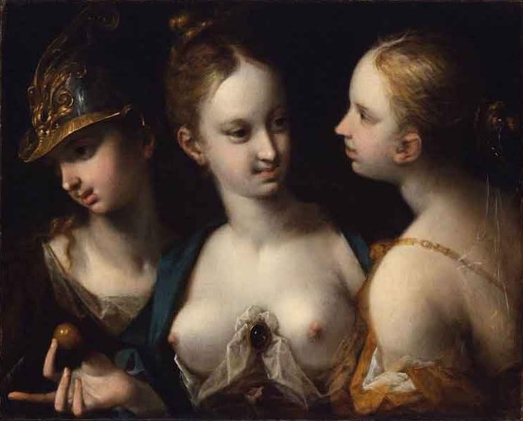 Pallas Athena, Venus and Juno by Hans von Aachen