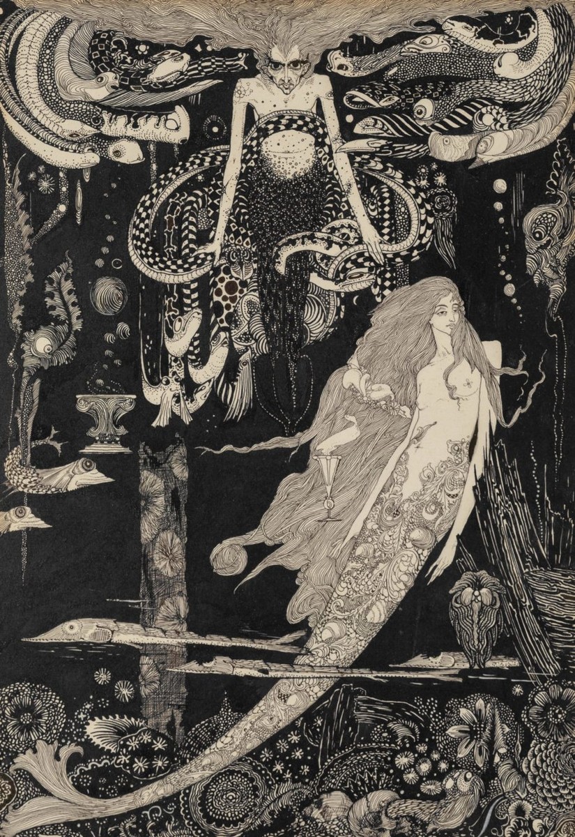 Andersen's Fairy Tales 1916 - The Little Mermaid and the Sea Witch by Harry Clarke
