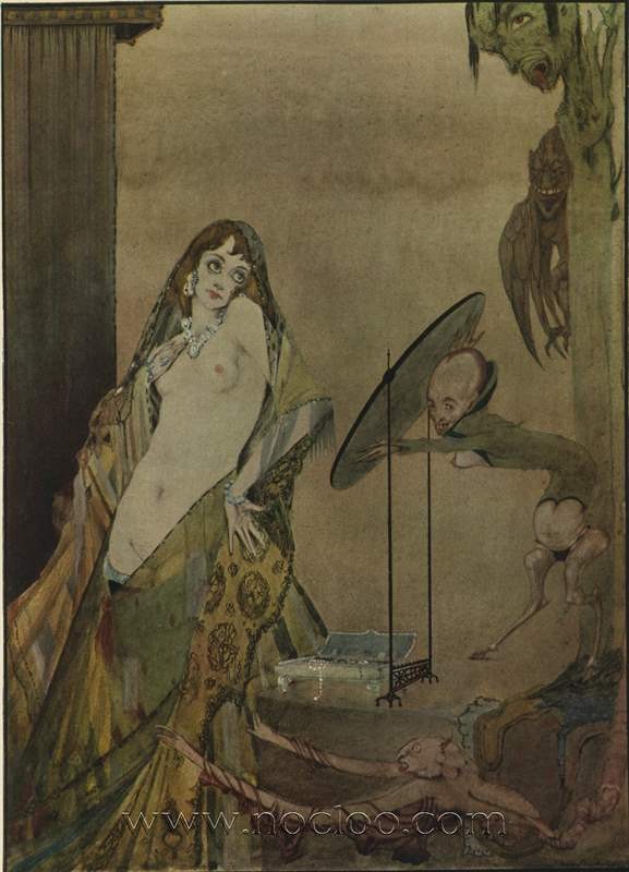 Drest Thus, I Seem a Different Creature', Illustration from 'Faust' by Goethe by Harry Clarke