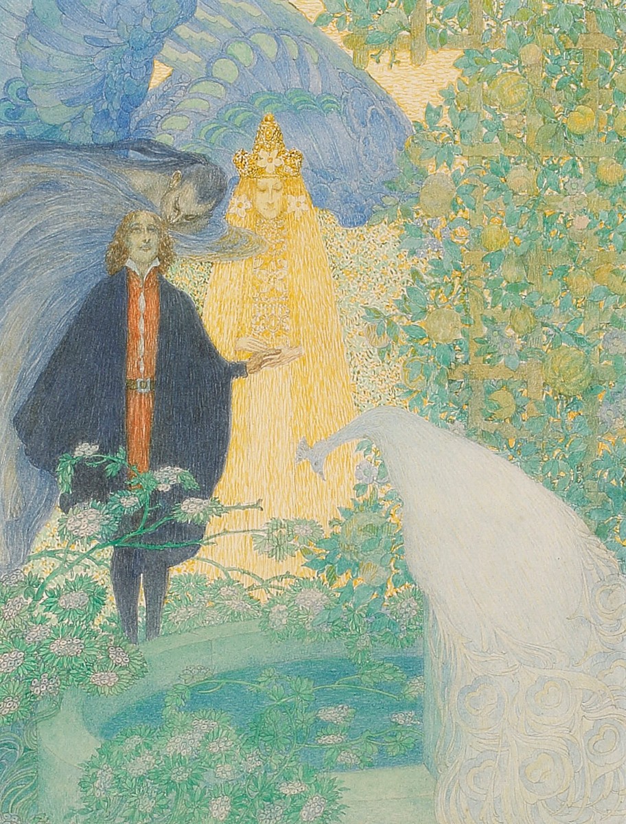 GARDEN OF PARADISE by Heinrich Lefler