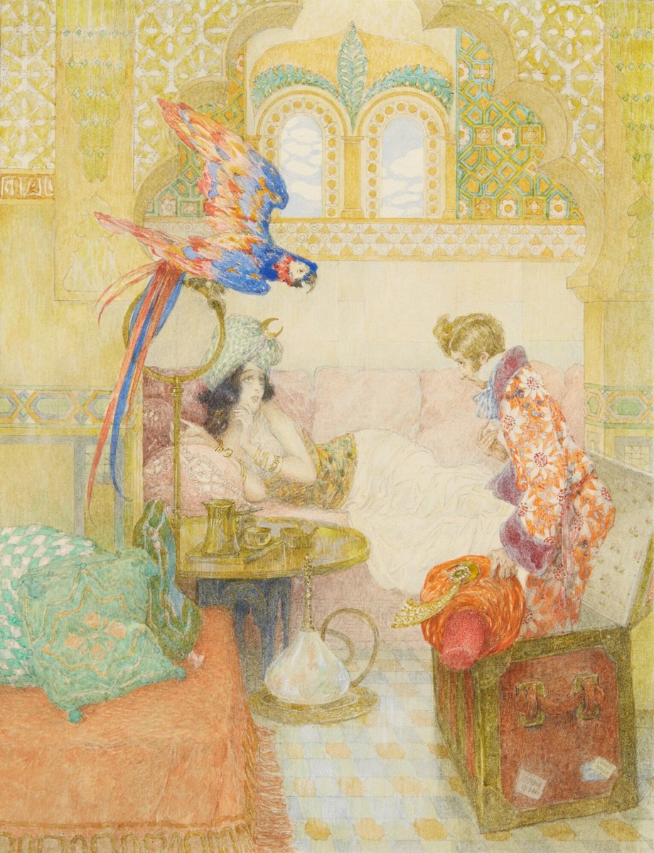 THE FLYING TRUNK by Heinrich Lefler