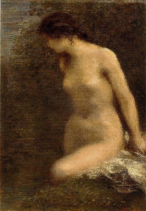 Small Brunette Bather by Henri Fantin-Latour